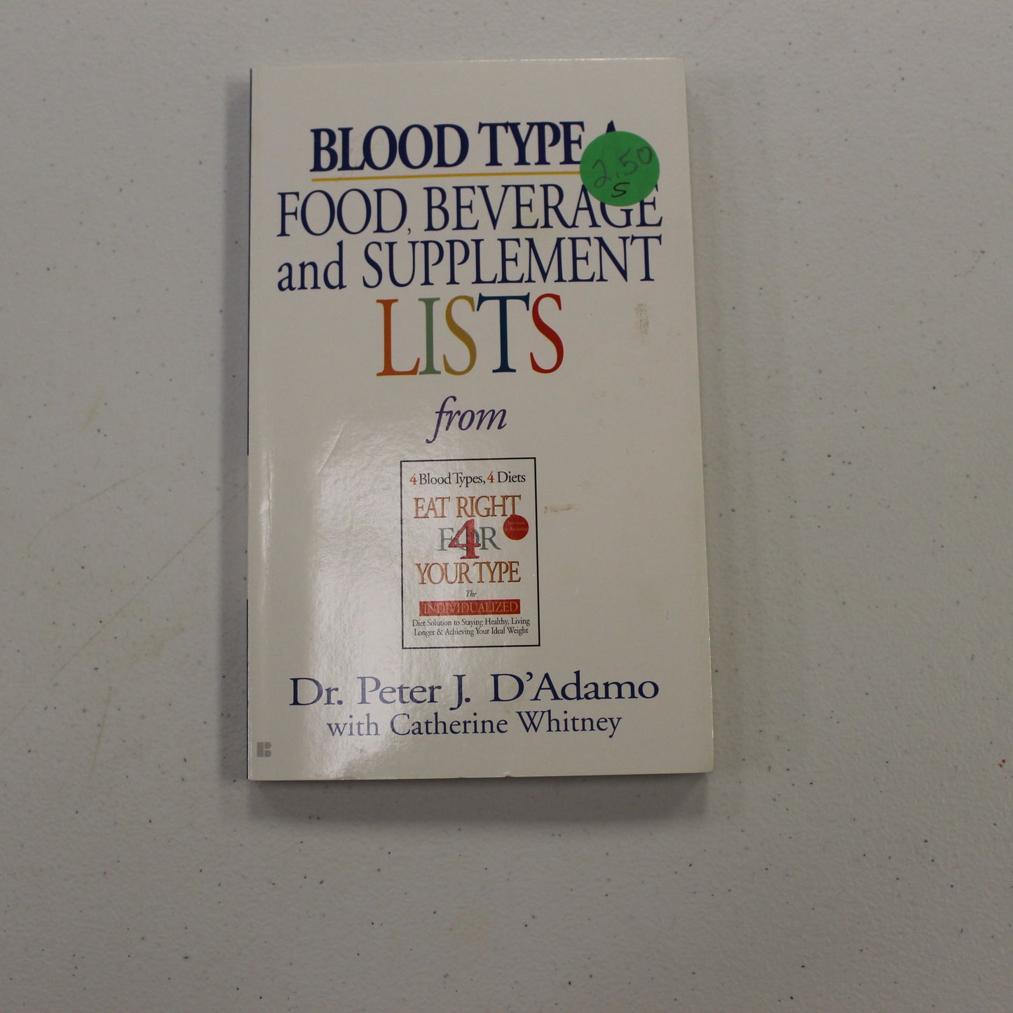 BLOOD TYPE A FOOD, BEVERAGE AND SUPPLEMENT LISTS