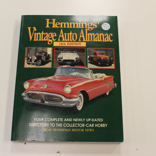 HEMMINGS' VINTAGE AUTO ALMANAC 12TH EDITION