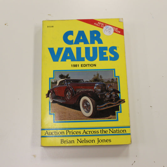 CAR VALUES 1981 EDITION