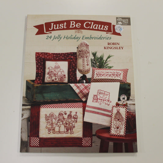 JUST BE CLAUS 24 HOLLY EMBROIDERIES