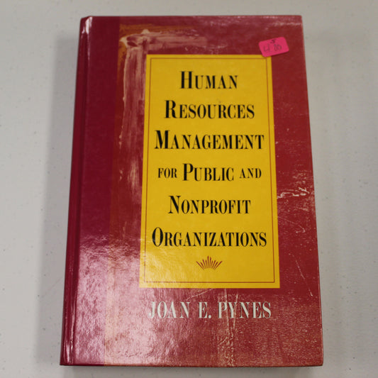 HUMAN RESOURCES MANAGEMENT FOR PUBLIC NONPROFIT ORGANIZATIONS